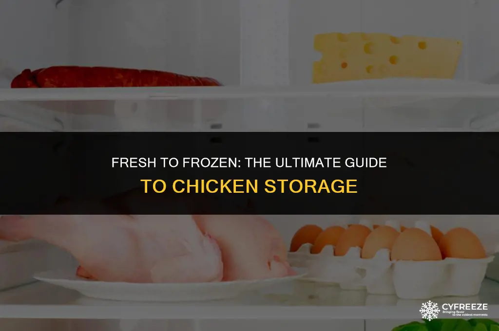 how long can chicken be in the fridge before freezing