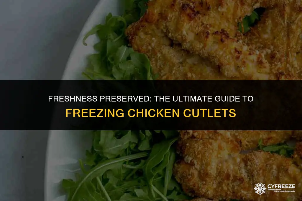 how long can chicken cutlets stay in freezer