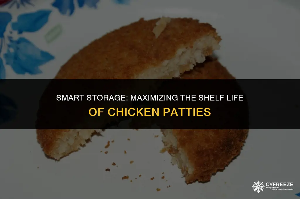 how long can chicken patties stay in the freezer