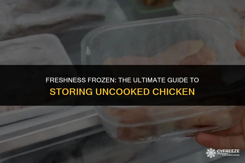 how long can chicken stay in the freezer uncooked