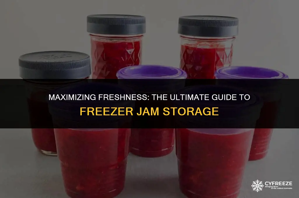 how long can freezer jam sit in fridge