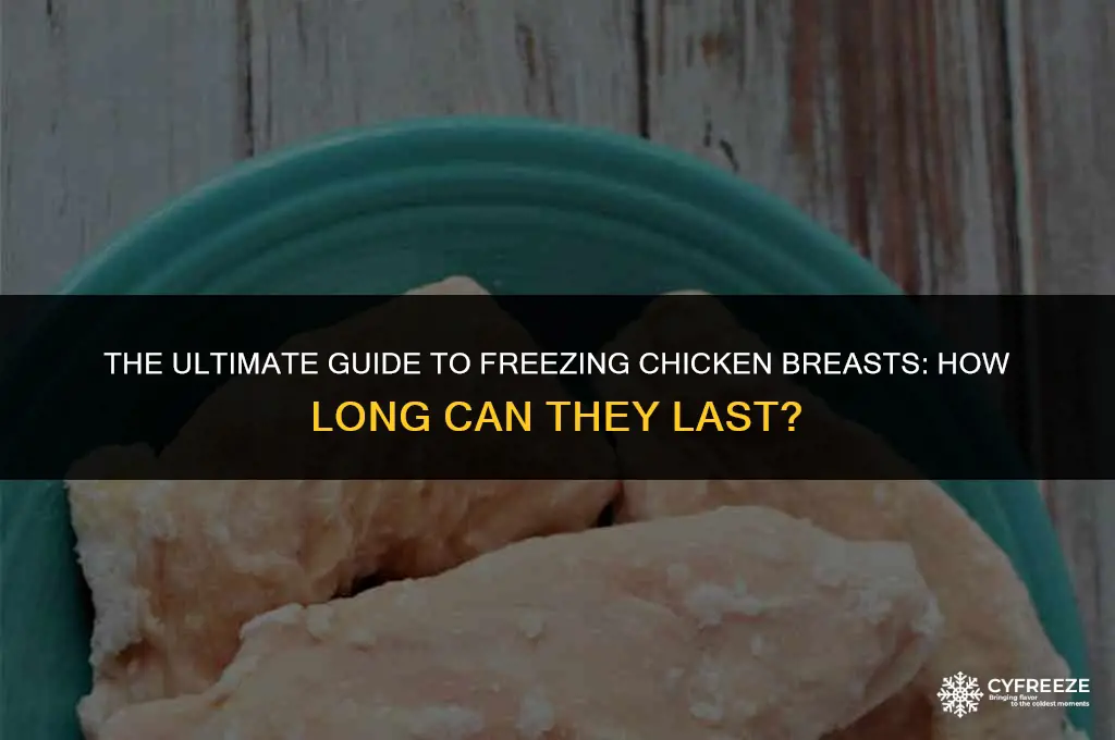 how long can frozeb chicken breast be in the freezer