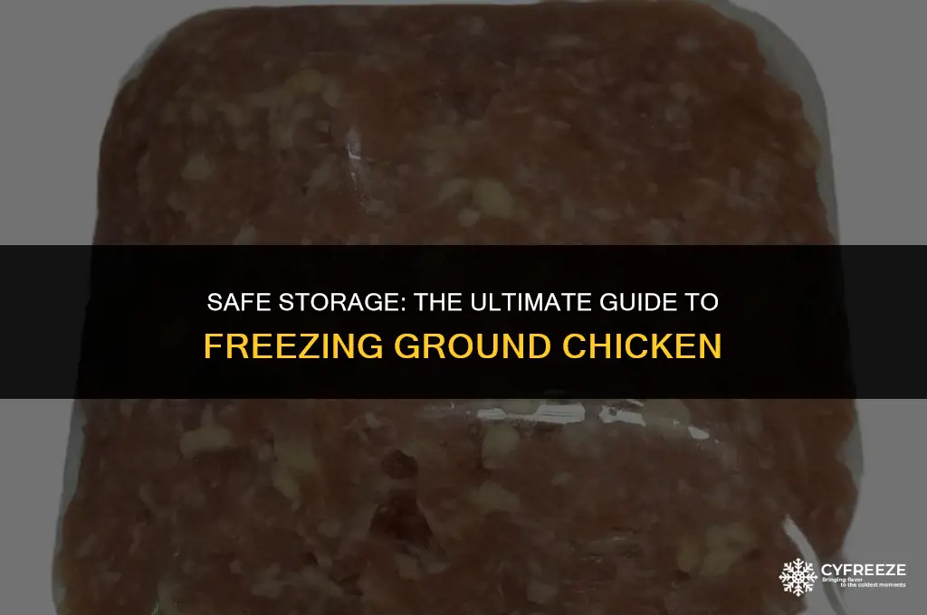 how long can frozen ground chicken stay in the freezer