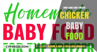 Safely Storing Homemade Chicken Baby Food: A Freezing Guide