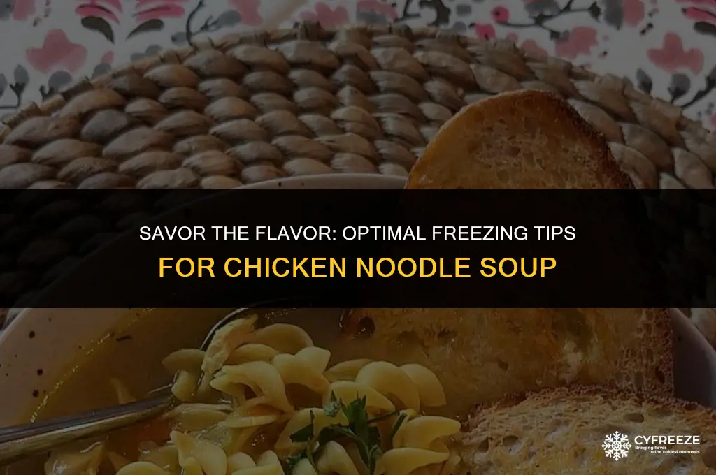 how long can i freeze chicken noodle soup
