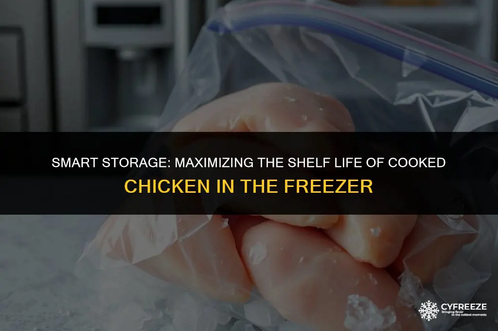how long can i keep cooked chicken in the freezer