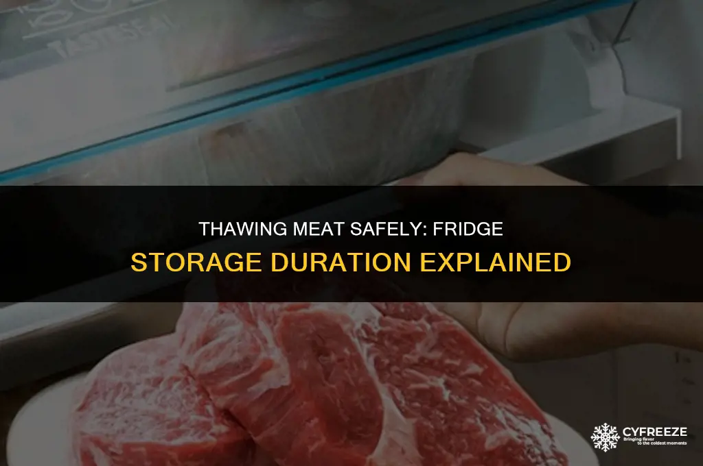 how long can meat from freezer stay in fridge