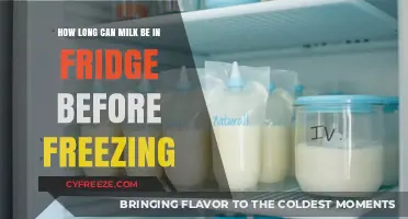 Maximizing Milk Freshness: A Guide to Refrigeration and Freezing