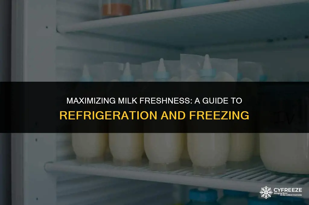 how long can milk be in fridge before freezing