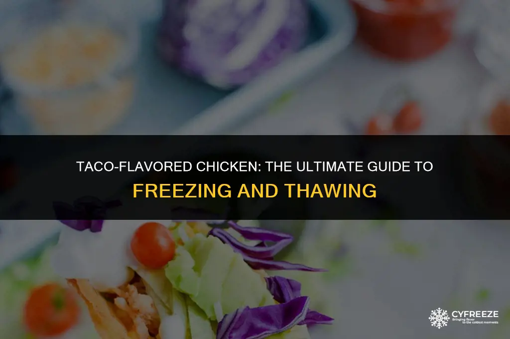 how long can ou freeze taco flavored chicken