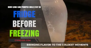 Freshly Pumped Milk: Refrigeration Guidelines Before Freezing