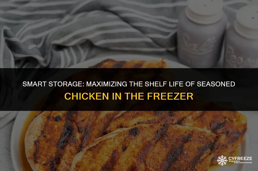 how long can seasoned chicken stay in the freezer