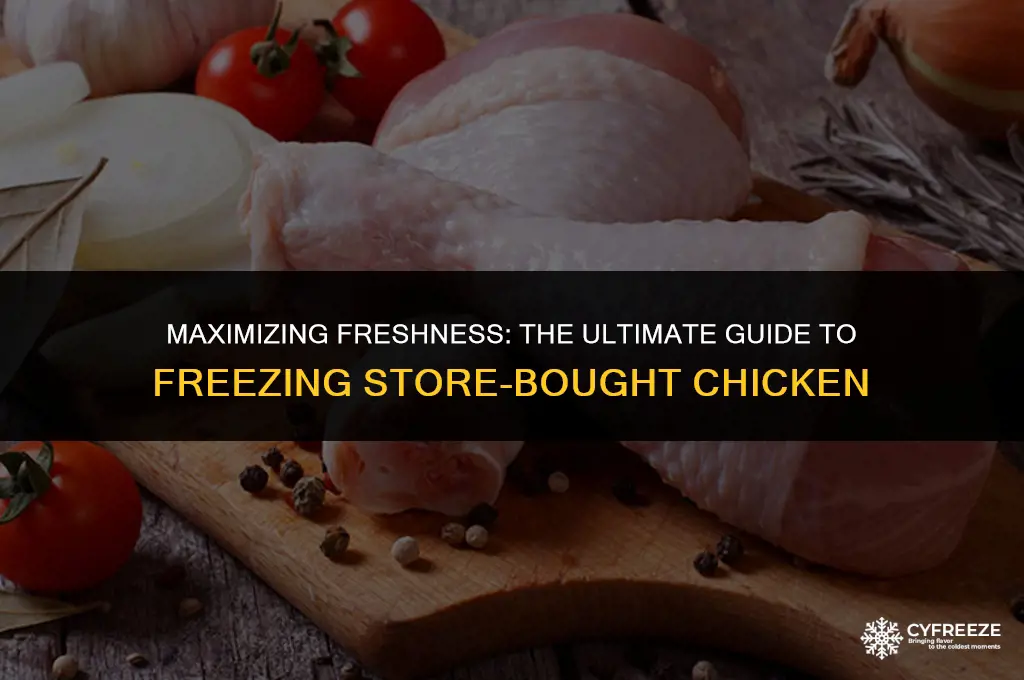 how long can store bought chicken stay in freezer
