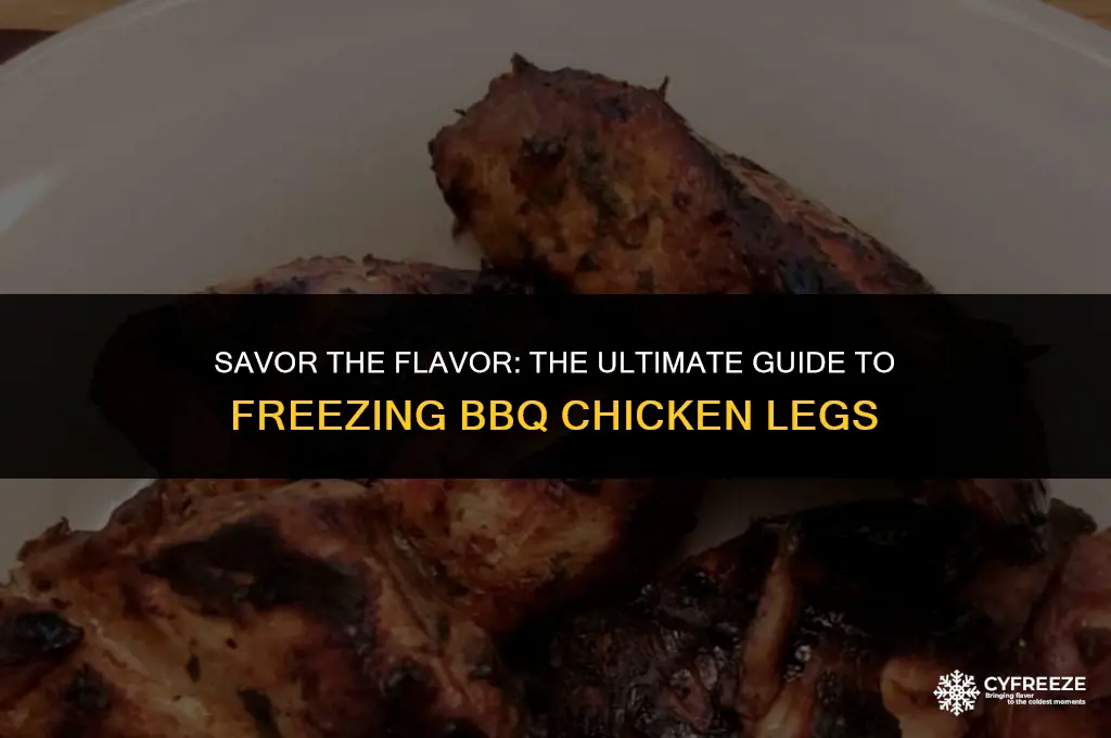 how long can you freeze barbeque chicken legs