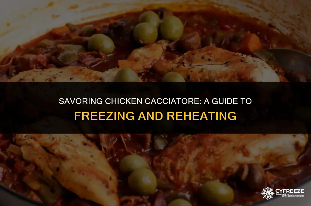 how long can you freeze chicken cacciatore