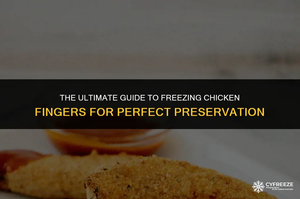 how long can you freeze chicken fingers