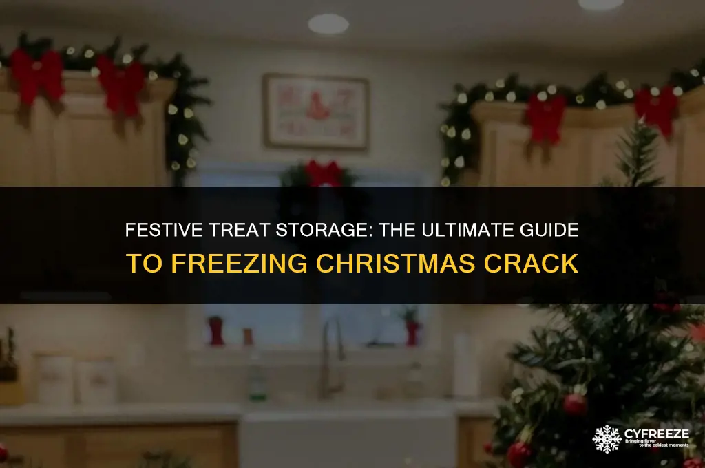 how long can you freeze christmas crack in the fridge