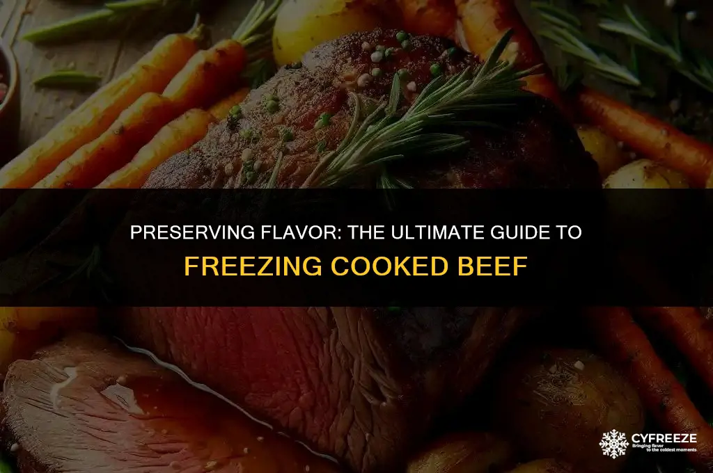 how long can you freeze cooked beef