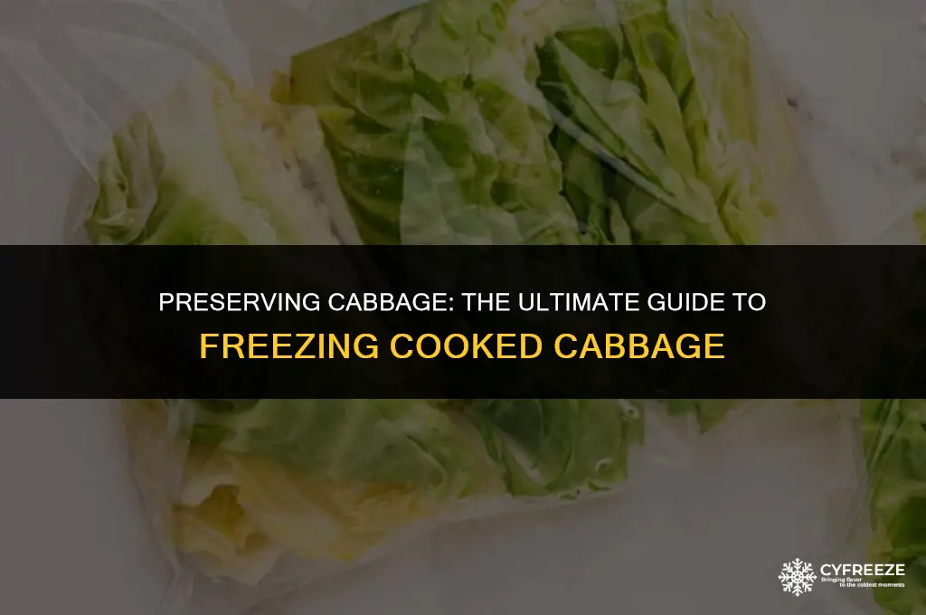 how long can you freeze cooked cabbage