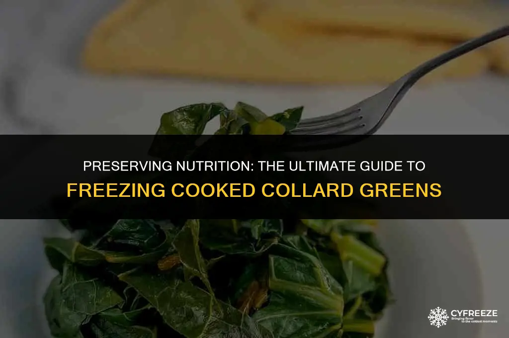 how long can you freeze cooked collard greens