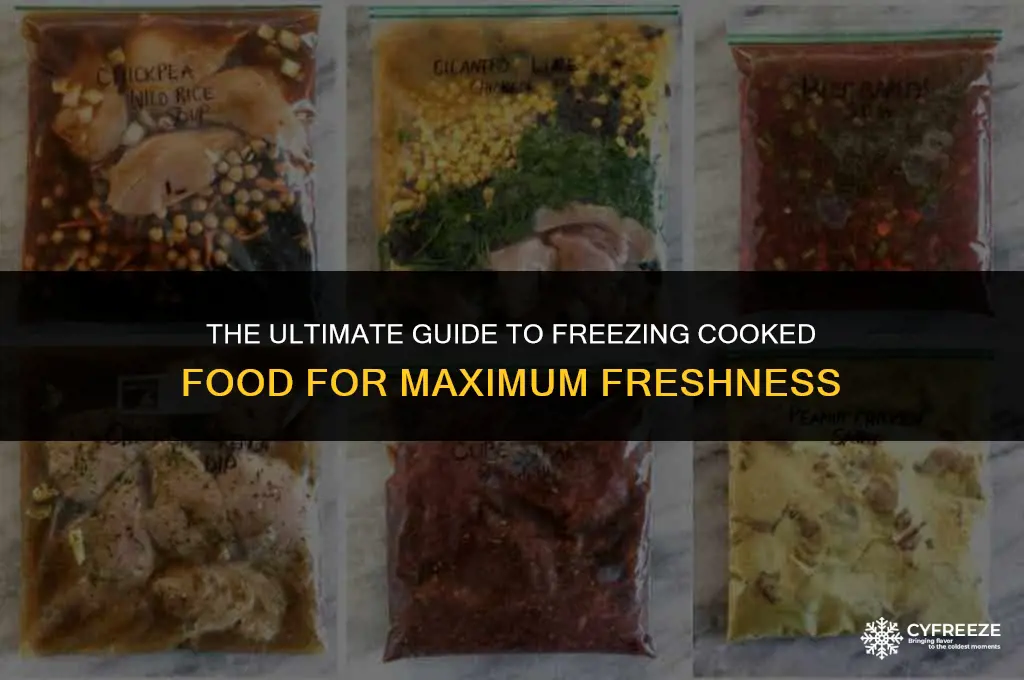 how long can you freeze cooked food