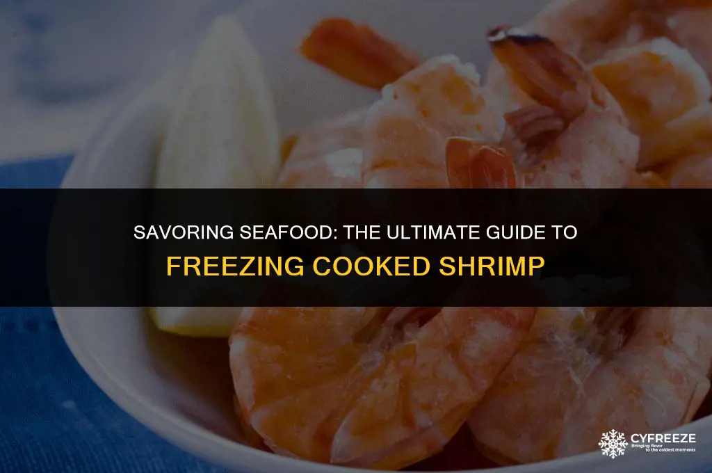 how long can you freeze cooked shrimp