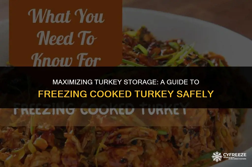 how long can you freeze cooked turkey