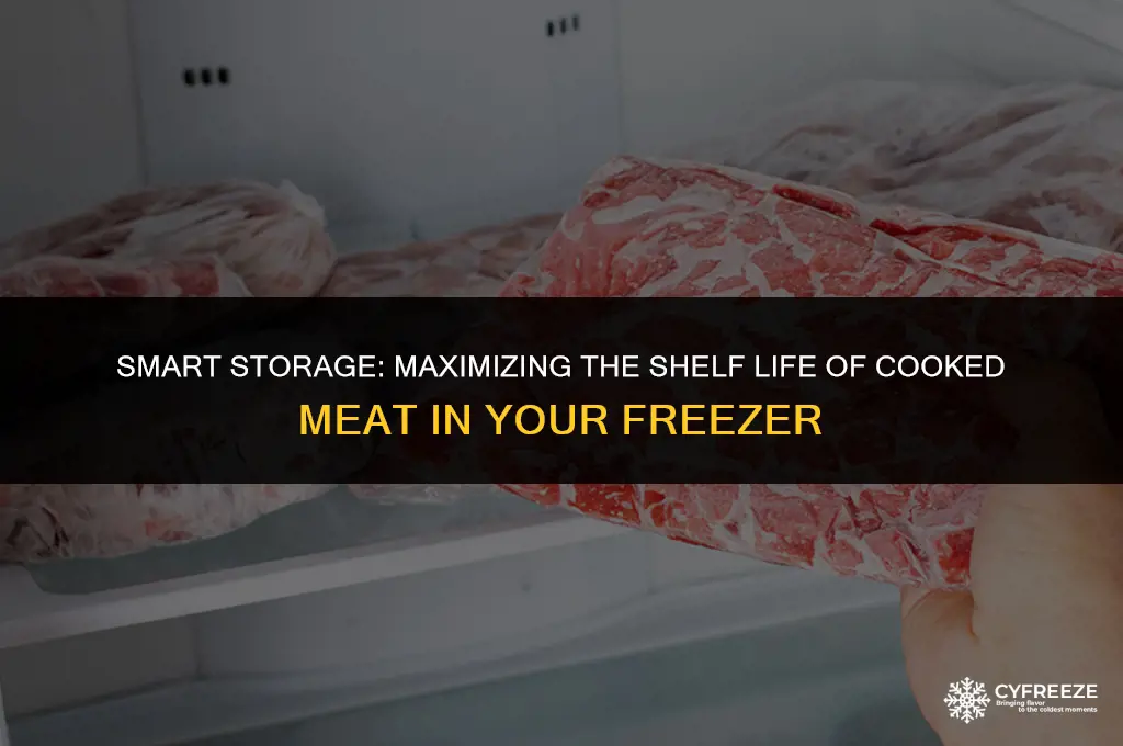 how long can you keep cooked meat in the freezer