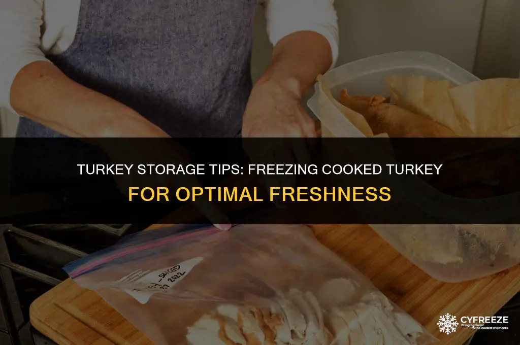 how long can you keep cooked turkey in freezer
