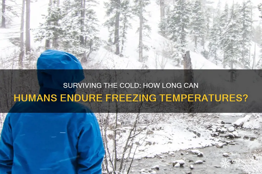 how long can you live in freezing temperatures
