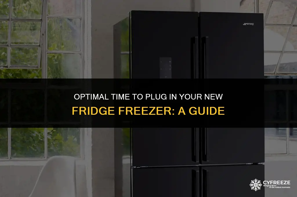 how long do i leave a new fridge freezer