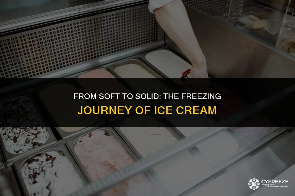 how long does it take soft ice cream to freeze