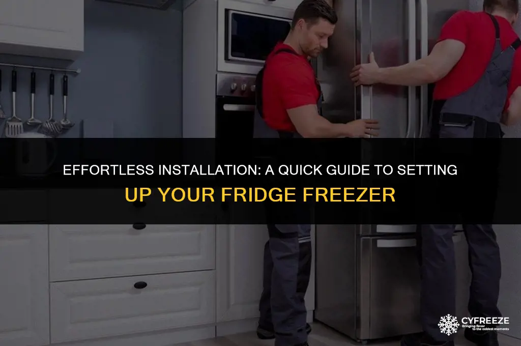 how long does it take to install a fridge freezer