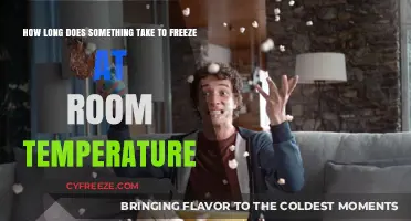 Freezing at Room Temperature: Understanding the Time It Takes