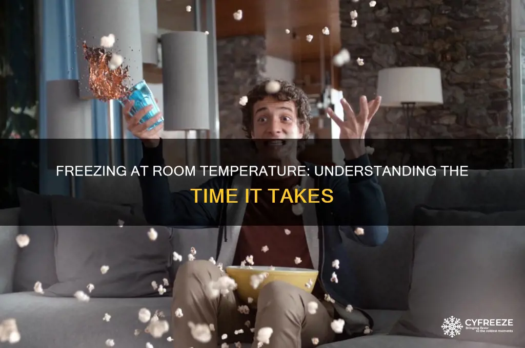how long does something take to freeze at room temperature