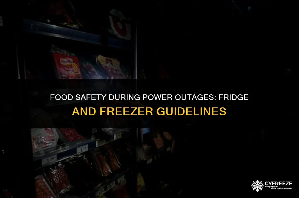how long food good in fridge freezer with power out