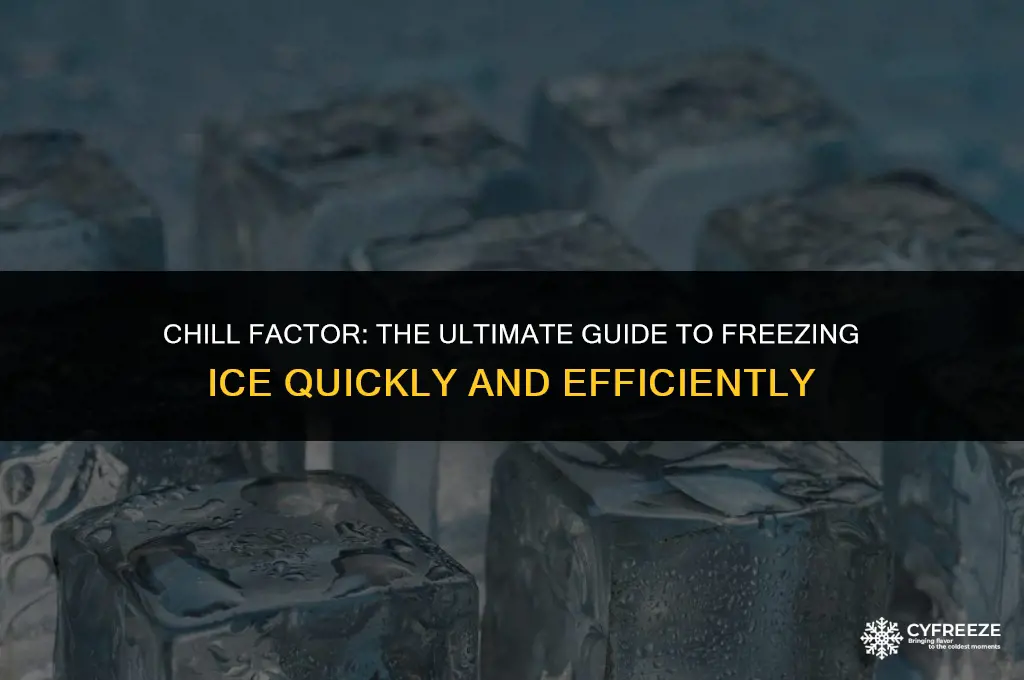 how long for ice to freeze in freezer