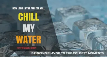 Chill Your Water Fast: Optimal Freezer Time Revealed