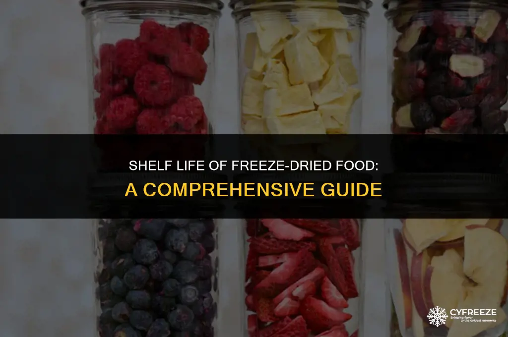 how long is freeze dried food good for