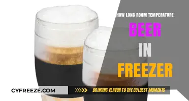 Chilling Beer Fast: Freezer Time for Room Temperature Brews