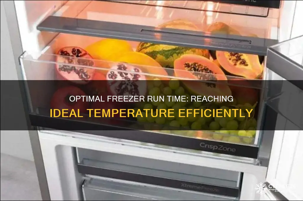 how long should a freezer run getting down to temperature