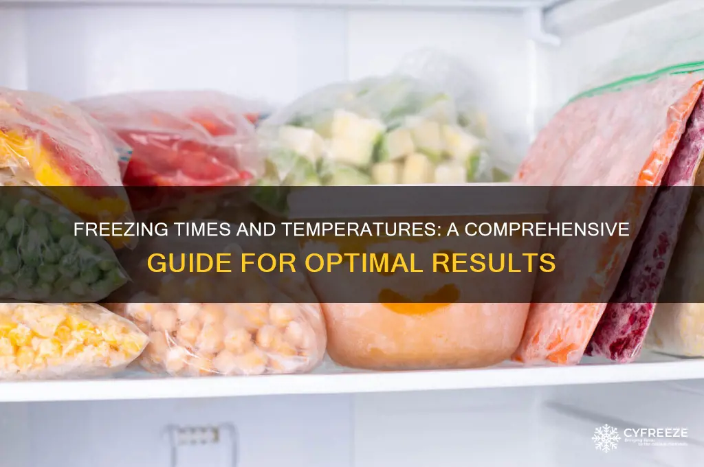 how long take to freeze and what temperature