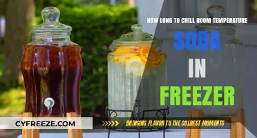Quickly Chill Room Temperature Soda in the Freezer: Time-Saving Tips