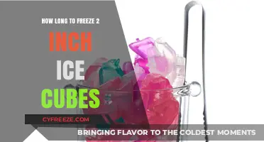 Quick Freeze: The Optimal Time for Perfect 2-Inch Ice Cubes