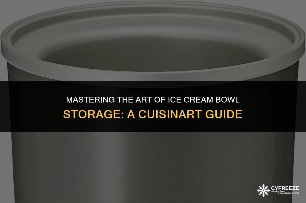 how long to freeze cuisinart ice cream bowl