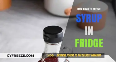 Sweet Preservation: Optimal Refrigeration Time for Syrup