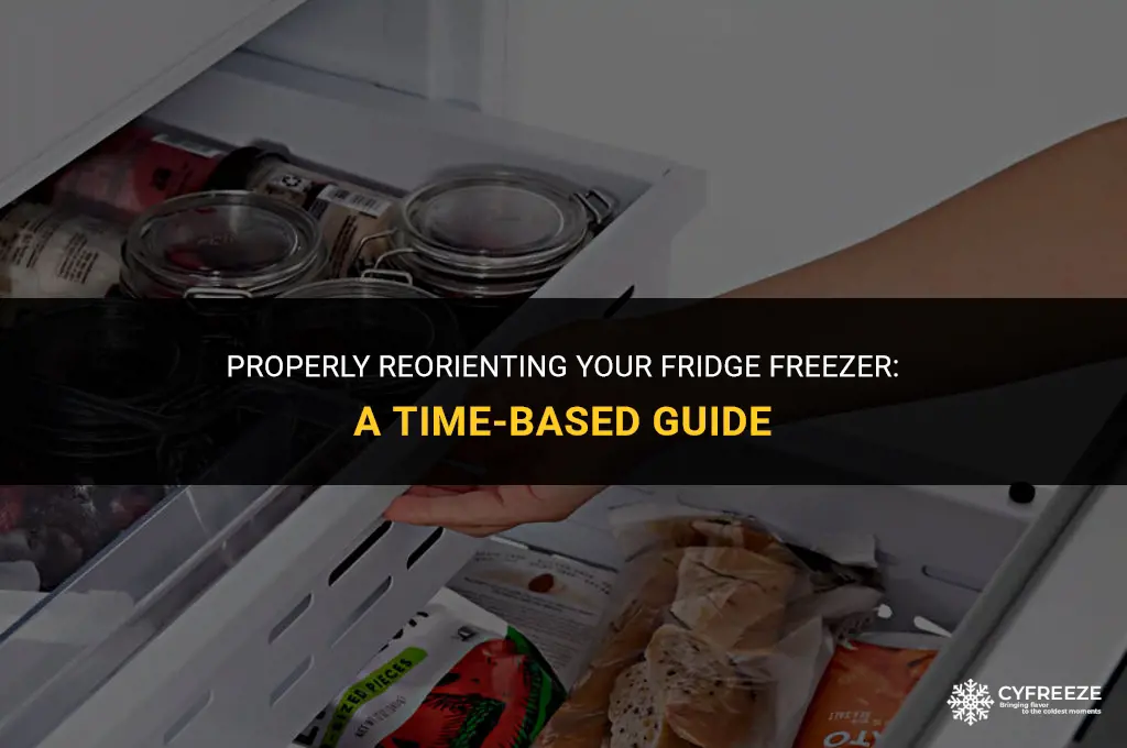 how long to leave a fridge freezer after laying down