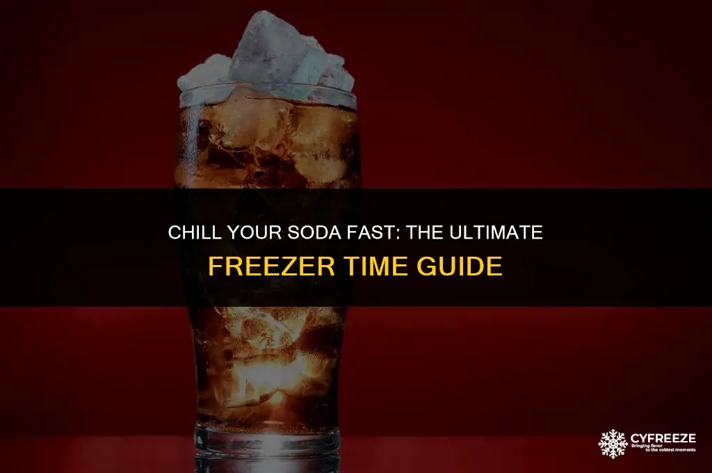 how long to put a soda in the freezer