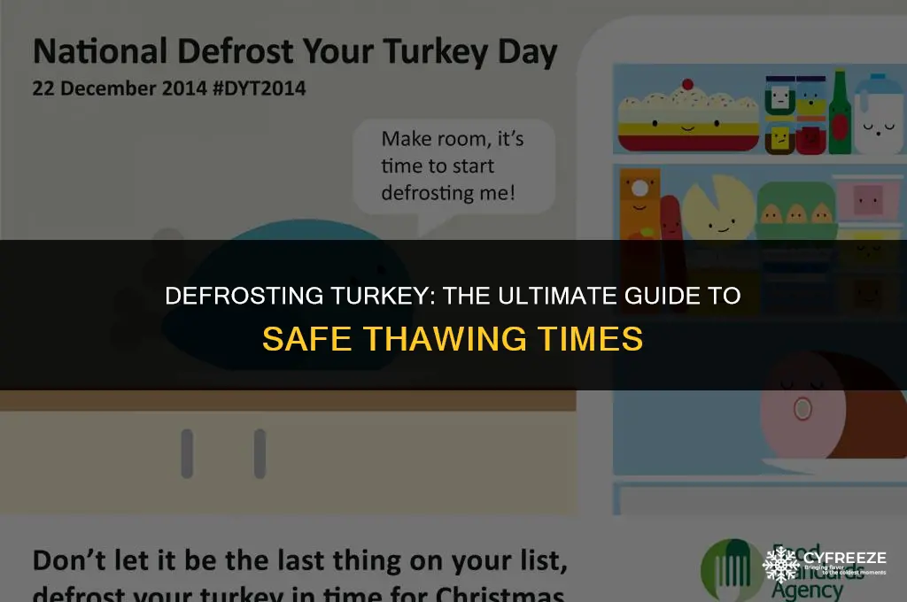 how long to take turkey out of freezer before cooking