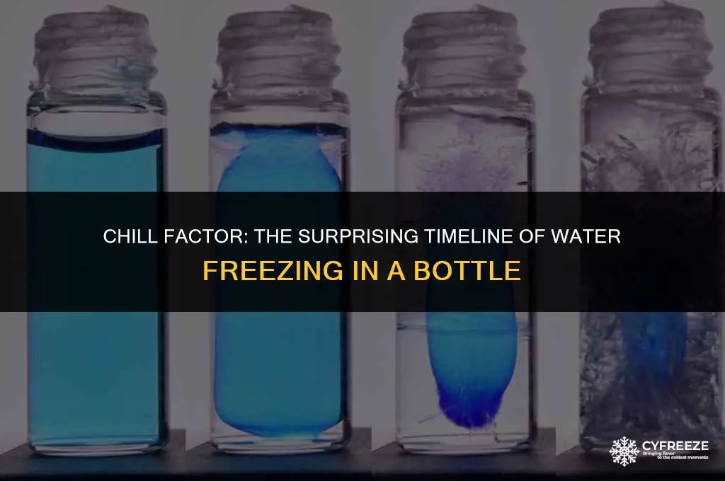 how long will a bottle of water take to freeze